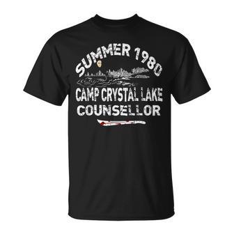 ヴィンテージ 1980年代ホラー映画ファン Cw クリスタル レイクスラッシャーフィルム Tシャツ - Kawaiitshirt