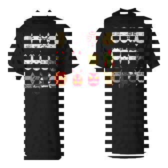 ヴィンテージ グラフィカル 日本 アート 天狗 きつね ひょっとこ マスク Tシャツ - Kawaiitshirt