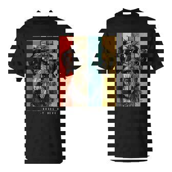 ヴィンテージ ジャイアント シュナウザー 犬 ママ パパ キッズ メンズ レディース Tシャツ - Kawaiitshirt