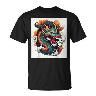 ヴィンテージ タトゥー アート ドラゴン Tシャツ - Kawaiitshirt