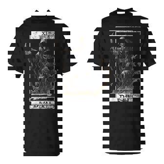 ヴィンテージ デス タロット カード 死神 オカルト悪魔の恐怖 Tシャツ - Kawaiitshirt