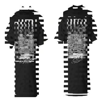 ヴィンテージ ピッツバーグ スカイライン ドローイング バーグ スチール シティ ブリッジ Tシャツ - Kawaiitshirt