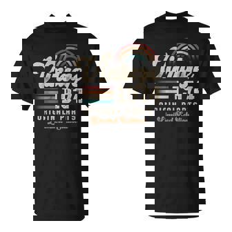 ヴィンテージ1974年、誕生年51年 レトロ Tシャツ - Kawaiitshirt