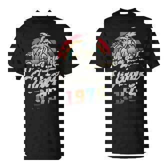 ヴィンテージ1975バースデー50年パームツリー レトロ Tシャツ - Kawaiitshirt