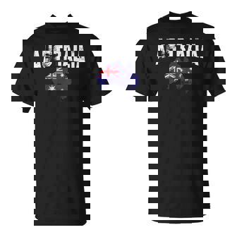 ヴィンテージオーストラリア地図、オーストラリア国旗お土産tシャツ。 Tシャツ - Kawaiitshirt