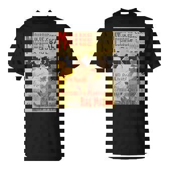 ヴィンテージポスター トゥールーズロートレック レトロtシャツ Tシャツ - Kawaiitshirt