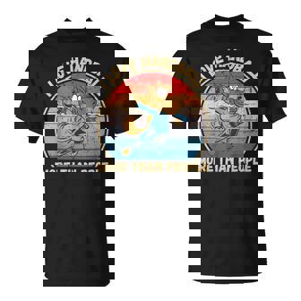 ヴィンテージ馬 I Love Handball More Than People Tシャツ - Kawaiitshirt