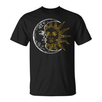 三日月 太陽 Tシャツ - Kawaiitshirt