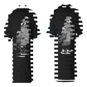 不機嫌そうなピジョン I カートゥーンピジョン Tシャツ - Kawaiitshirt