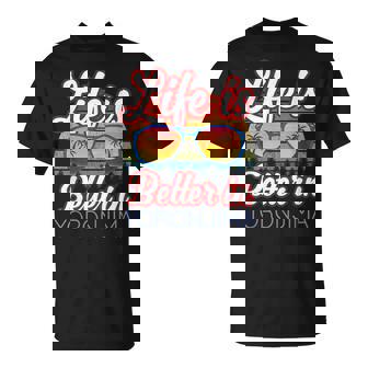 与論島おみやげ 与論島ビーチリゾートでの生活はもっといい Tシャツ - Kawaiitshirt