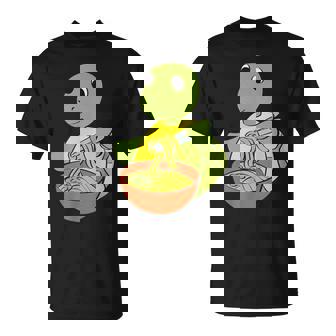 亀がラーメンを食べる 和食 Tシャツ - Kawaiitshirt