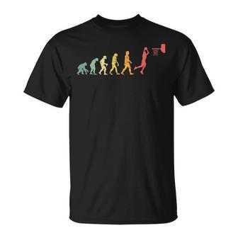 人類の進化 ネタ バスケ バスケットボール バスケ好き バスケファン バスケットマン おもしろ バスケ部 Tシャツ - Kawaiitshirt