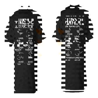 余暇にやること ウズラの鳥狩り ウズラ Tシャツ - Kawaiitshirt