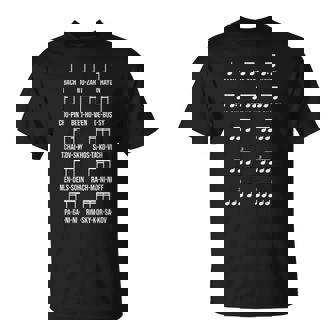 作曲家 リズム クラシック音楽 ギフト 音楽 モチーフ バッハ モーツァルト ベートーベン ショパン 音楽好き Tシャツ - Kawaiitshirt