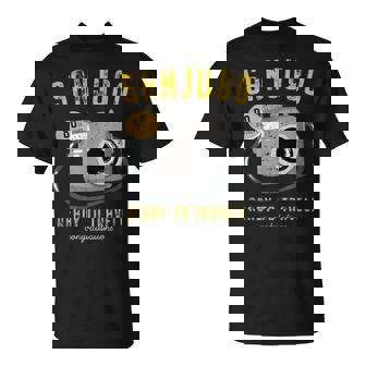 傘寿祝い 旅行好き 写真好き 撮影好き カメラ レトロ 父 母 男性 女性 80歳お祝い Ready To Travel Tシャツ - Kawaiitshirt