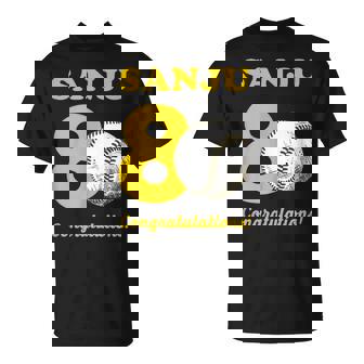 傘寿祝い 野球好き 父 男性 父の日 おしゃれ 野球 80歳 誕生日 Tシャツ - Kawaiitshirt