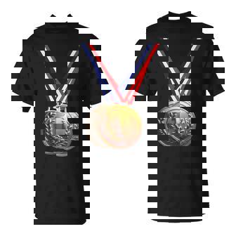 優勝者の学校チームとチャンピオンのための金メダル。 Tシャツ - Kawaiitshirt