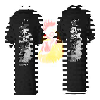 動物愛好家のための大胆な農場の鶏の頭のアート Tシャツ - Kawaiitshirt