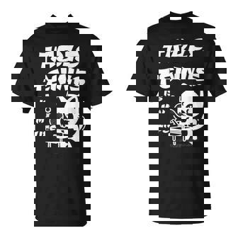 卓球をするクールな猫 Tシャツ - Kawaiitshirt