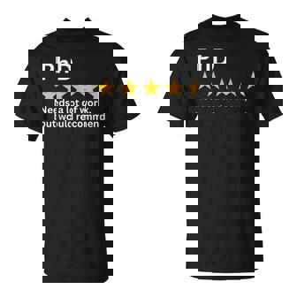 博士号、多くの努力が必要ですが、推奨される、面白い博士号。 Tシャツ - Kawaiitshirt