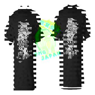 吃驚仰天 グリーン Tシャツ - Kawaiitshirt