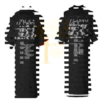 吊り下げナマケモノ ホールド オン イエス 神 クリスチャン メンズ レディース キッズ Tシャツ - Kawaiitshirt