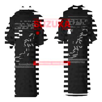 名サーキット概要 鈴鹿トラックレースファンカーレース Tシャツ - Kawaiitshirt