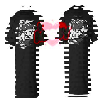 名前入り Missy I Love Missy Tシャツ - Kawaiitshirt