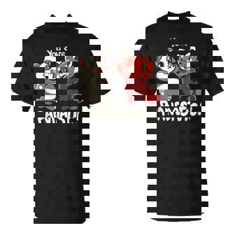 君はパンダスティックだよハイタッチのレッサーパンダとパンダ Tシャツ - Kawaiitshirt