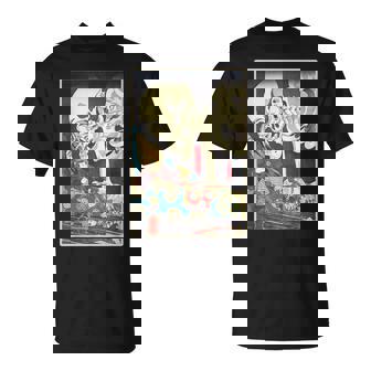 善知鳥安方忠義伝 歌川国芳 国芳スケルトンスペクター日本の浮世絵アートプリント Tシャツ - Kawaiitshirt