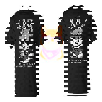 喜寿祝い 犬 柴犬 サングラス 父 男性 女性 母 犬好き 喜寿 お祝い 70歳 おもしろ おもろい Tシャツ - Kawaiitshirt