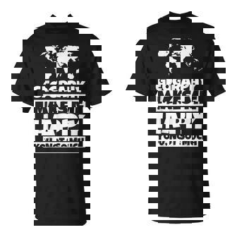 地理の先生への贈り物-面白い地理の恋人のユーモア Tシャツ - Kawaiitshirt