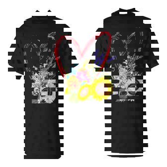 夏の花のデザイン、ひまわり、ラベンダー、アジサイ Tシャツ - Kawaiitshirt