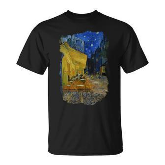 夜のカフェテラス ゴッホ Tシャツ - Kawaiitshirt