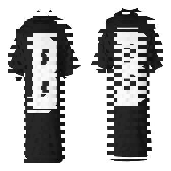 大文字b アルファベットモノグラム イニシャル Tシャツ - Kawaiitshirt