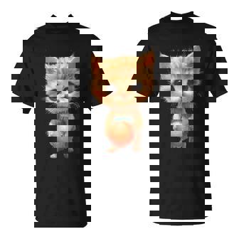 子猫、茶トラ、かわいい、おもしろい、癒し、ビーチ、ボール、砂浜、夏、海、ビーチボール、可愛い Tシャツ - Kawaiitshirt