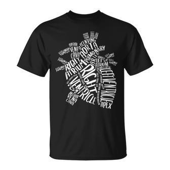完璧な人体解剖学-心臓のデザインの一部 Tシャツ - Kawaiitshirt