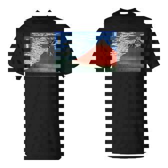 富士 晴天の山 葛飾北斎 Tシャツ - Kawaiitshirt