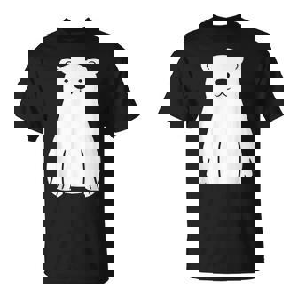 小さなシロクマ かわいいミニマリスト シンプルなシロクマ Tシャツ - Kawaiitshirt