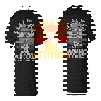 小型犬 大きな態度 レトロ 犬 品種 チワワ Tシャツ - Kawaiitshirt