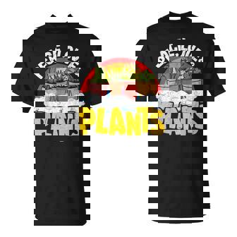 平和 愛&植物 レトロ レインボー 多肉植物 植物庭師 Tシャツ - Kawaiitshirt