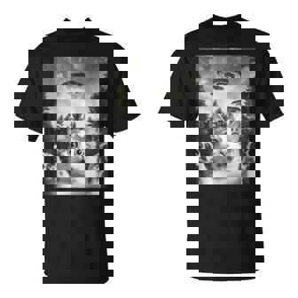 怖い猫 エイリアン Ufo 宇宙愛好家 面白い Tシャツ - Kawaiitshirt