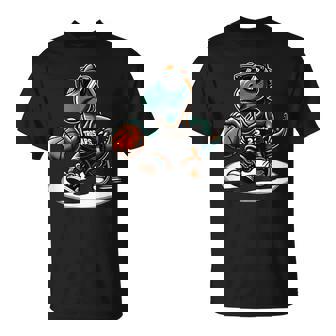 恐竜 バスケットボール T-Rex スポーツプレーヤー コーチ 面白い 男の子向け Tシャツ - Kawaiitshirt