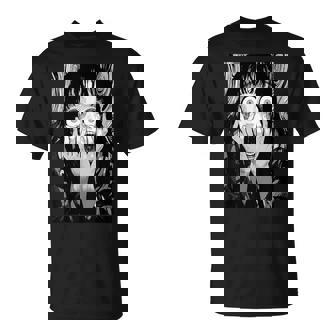 悲鳴 漫画 少女 怖い 目 ホラー ハロウィン 恐ろしい Tシャツ - Kawaiitshirt