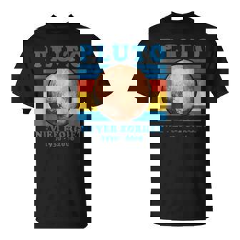 惑星冥王星を忘れてはいけないオタク天文学楽しい宇宙レトロ Tシャツ - Kawaiitshirt