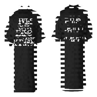 愉快なスペインの飲酒 男性用 引用句 Putas Perico Y Party Tシャツ - Kawaiitshirt