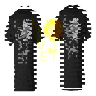 愛の大きなひまわりを作る庭師 Tシャツ - Kawaiitshirt