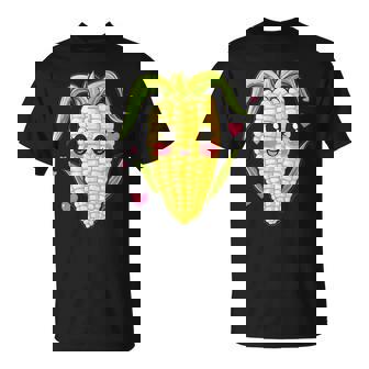 愛らしいかわいいコーンのハート付き。 Tシャツ - Kawaiitshirt