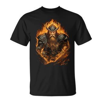 戦いの最中の獰猛なヴァイキング戦士 Tシャツ - Kawaiitshirt