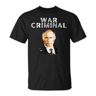 戦争犯罪者プーチン反ウラジミールプーチン Tシャツ - Kawaiitshirt